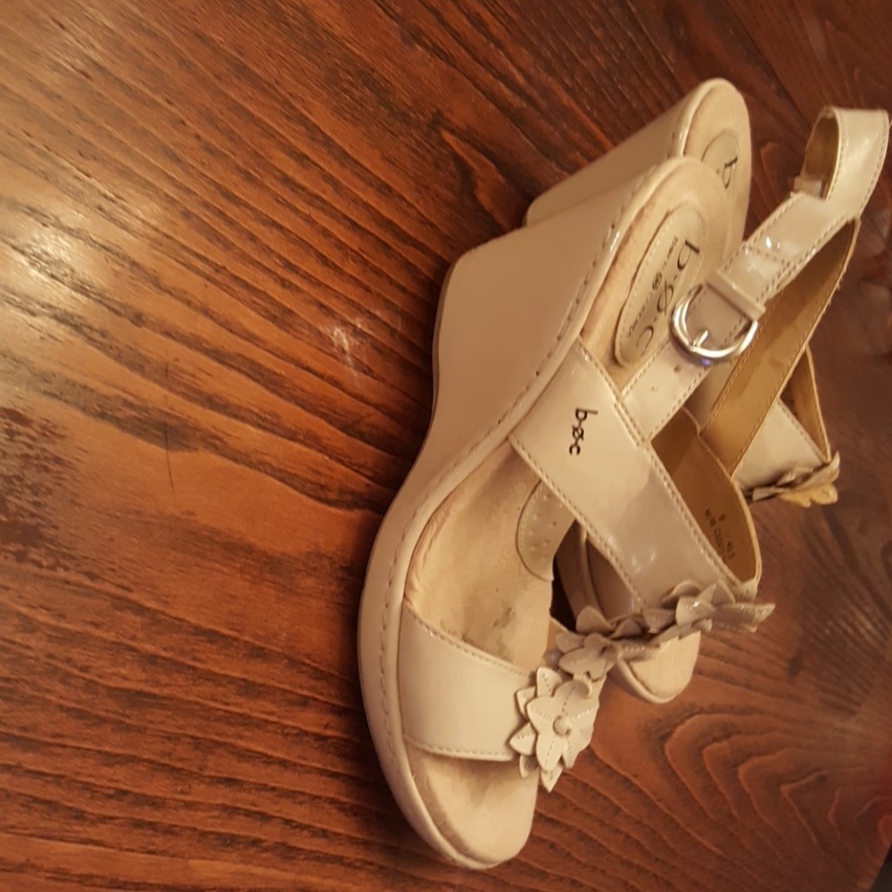 Beige b.o.c born concept 3 inch wedge sandles